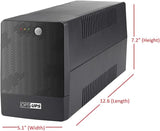 OPTI-UPS TS2000E-2X (220V/230V/240V) IEC Outlets, 2000VA / 1200W Line Interactive UPS Battery Backup with AVR Surge Protection - 4 Outlets (Black) - Uninterruptible Power Supply ***THIS IS 230V EUROPEAN MODEL***