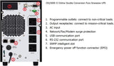 OPTI-UPS DS1500E Version II (1500VA / 1500W) 120v USA Voltage Online Double Conversion Uninterruptible Power Supply, Pure Sine Wave, UPS Battery Backup, Surge Protection, Updated Version of DS1500B (Durable Series)