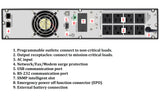 OPTI-UPS DS1000E-RM (Tower/Rackmount) (1000VA / 1000W) Online Double Conversion Uninterruptible Power Supply, Pure Sine Wave, UPS Battery Backup, Surge Protection, updated version of DS1000B / DS1500B (Durable Series)