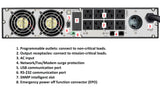 OPTI-UPS DS3000E-RM (Tower/Rackmount) (3000VA / 3000W) Online Double Conversion Uninterruptible Power Supply, Pure Sine Wave, UPS Battery Backup, Surge Protection (Needs 30 amp Outlet, See Picture) updated version of, DS3000B / DS3000B-RM