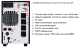 OPTI-UPS DS2000E Version II (2000VA / 2000W) 120v USA Voltage Online Double Conversion Uninterruptible Power Supply, Pure Sine Wave, UPS Battery Backup, Surge Protection, (Requires 20 amp Outlet, See Picture) Updated Version of DS2000B (Durable Series)