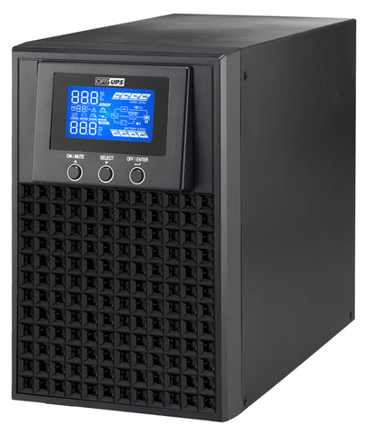 OPTI-UPS DS1000E (1000VA / 1000W) Online Double Conversion Uninterruptible Power Supply, Pure Sine Wave, UPS Battery Backup, Surge Protection (Updated Version of DS1000B / DS1500B)