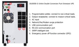 OPTI-UPS DS3000E Version II (3000VA / 3000W) 120v USA Voltage Online Double Conversion Uninterruptible Power Supply, Pure Sine Wave, UPS Battery Backup, Surge Protection (Requires 30 amp Wall Outlet or Adaptor, See Pictures) Updated Version of DS3000B