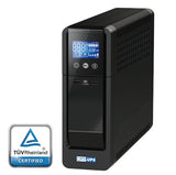 OPTI-UPS PS1500E Sinewave Line Interactive Uninterruptible Power Supply (1500VA/900W) UPS Battery Backup AVR Surge Protection 10-Outlets ( 5-Battery / 5-Surge ) – works with Active PFC PC Power Supply